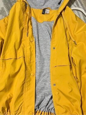 Yellow Hooded Windbreaker Jacket - H&M